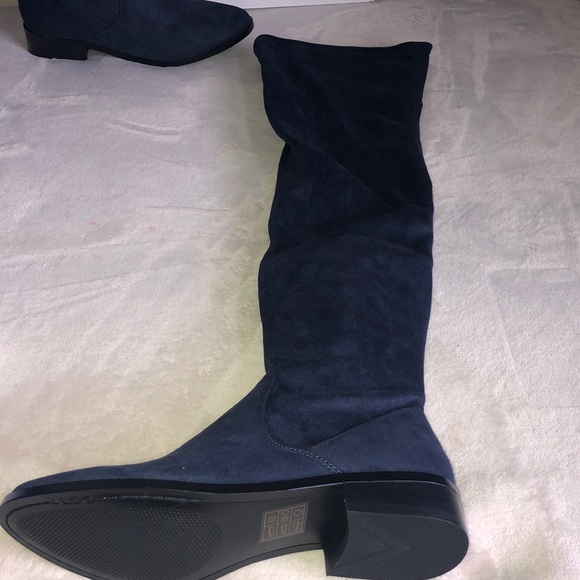 SOLD BNIB Aldo Elinna Over the Knee boots navy 6 - Picture 2 of 4